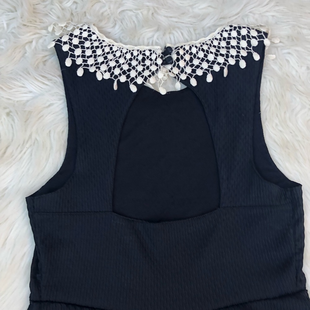 Free People Lace Peter Pan Crochet Bib Dress - Picture 5 of 8